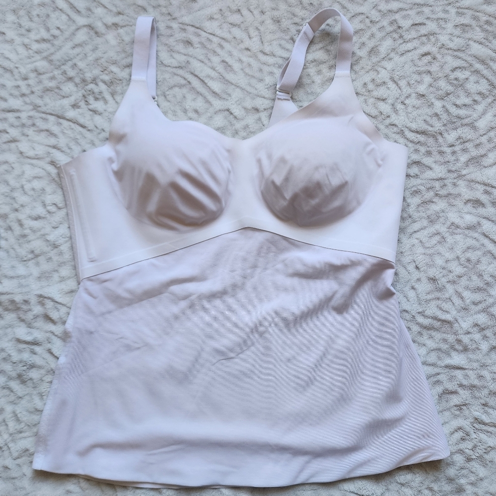 HONEYLOVE LiftWear Tank Shapewear Smoothing Wire Free Underlayer XL Beige